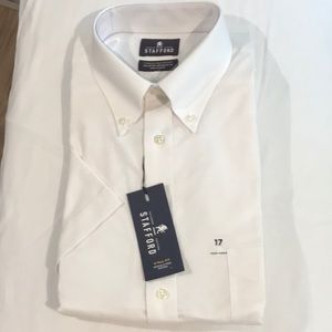 Stafford white short sleeve ex tall 17